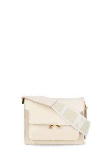 Trunk Soft E/w Ivory Cowhide Mini Bag - Marni - Modalova