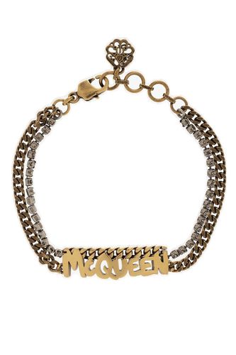 Grafitti Logo Plaque Bracelet - Alexander McQueen - Modalova