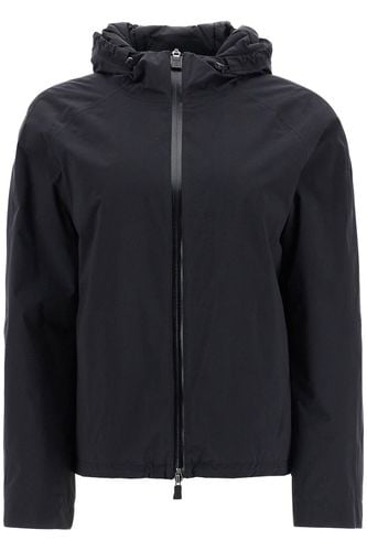 Short Black Waterproof Polyamide Jacket With Hood And Zip - Herno - Modalova