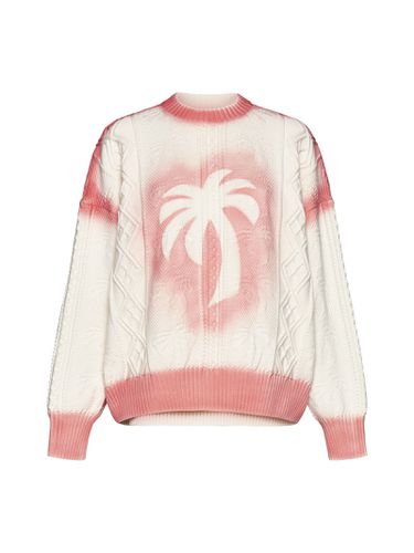 Patent Leather Effect Palm Sweater - Palm Angels - Modalova