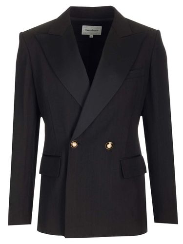 Tuxedo Jacket With Satin Profiles - Casablanca - Modalova