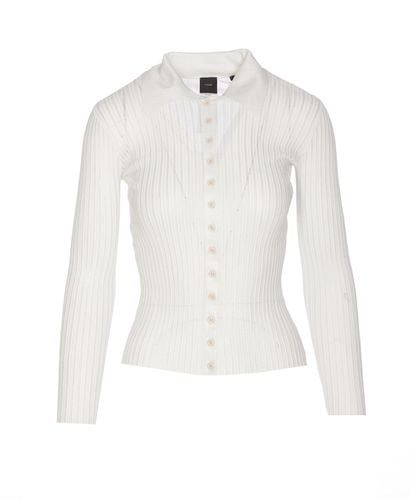 Pinko Lurex Buttoned Sweater - Pinko - Modalova