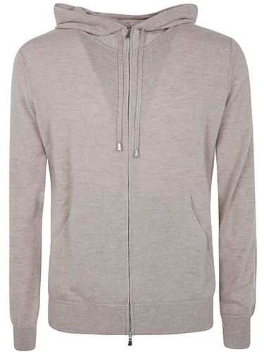 Long Sleeves Cashmere Wool Full Zip Hoodie - Filippo De Laurentiis - Modalova