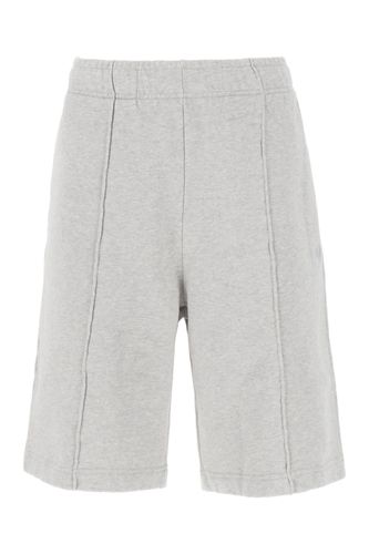 Melange Grey Cotton Bermuda Shorts - AMBUSH - Modalova