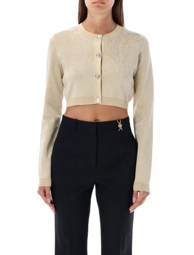 Barocco Button-up Cropped Cardigan - Versace - Modalova