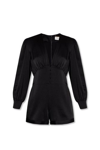 Long Sleeved Vneck Jumpsuit - Saint Laurent - Modalova