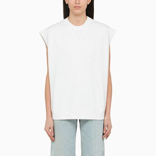 White Cotton Over Vest With Logo - Stella McCartney - Modalova