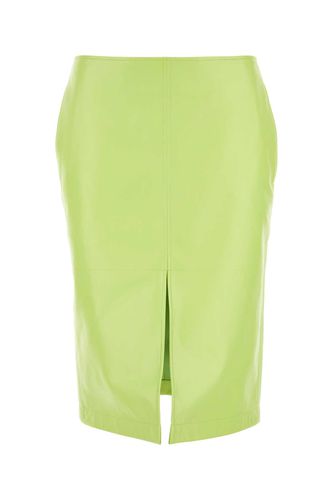 Fluo Yellow Shearling Skirt - Bottega Veneta - Modalova