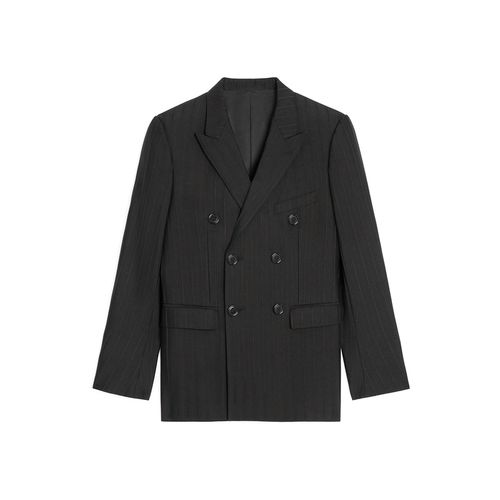 Wool Gabardine Striped Jacket - Celine - Modalova