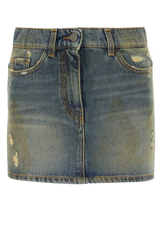 Palm Angels Denim Miniskirt - Palm Angels - Modalova