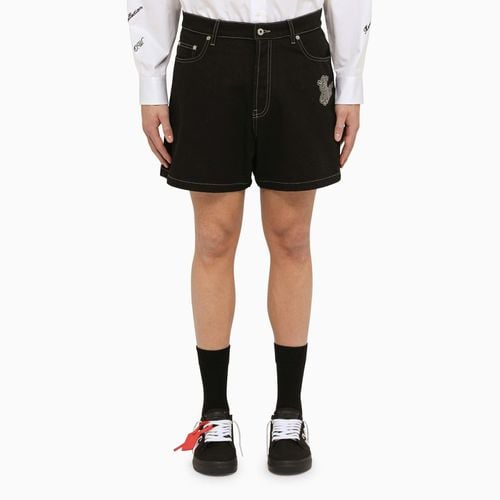 Cotton Short With Logo - Off-White - Modalova