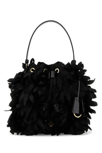 Embellished Satin Mini Bucket Bag - Prada - Modalova