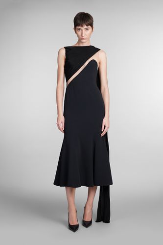 David Koma Dress In Black Viscose - David Koma - Modalova