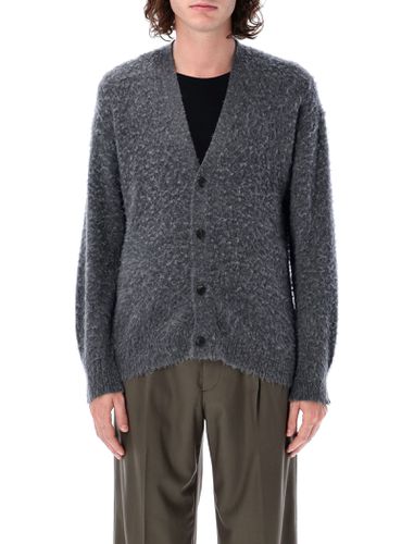 Brushed Wool Cashmere Silk Knit Cardigan - Auralee - Modalova