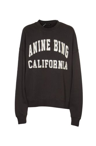 Miles Logo-printed Crewneck Sweatshirt - Anine Bing - Modalova