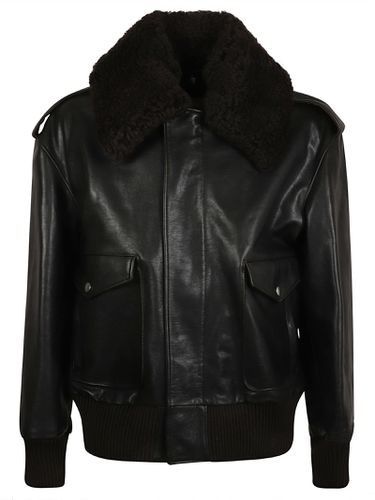 Burberry Concealed Leather Jacket - Burberry - Modalova
