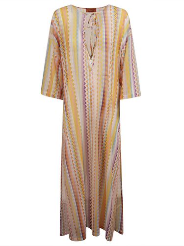 Zigzag Printed Long Cover-up Tulle Dress - Missoni - Modalova