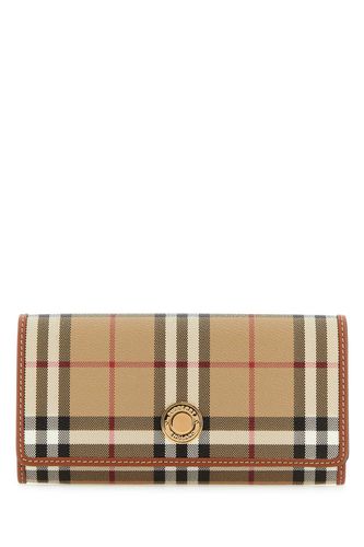 Printed Canvas And Leather Continental Wallet - Burberry - Modalova