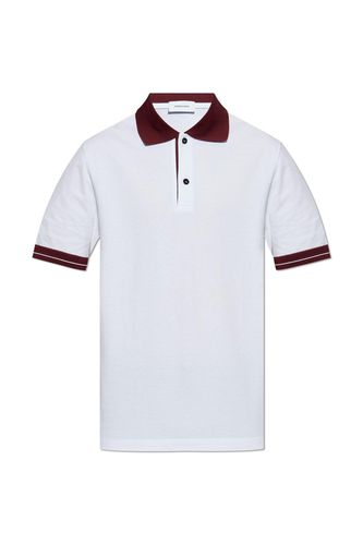 Color Block Detailed Polo Shirt - Ferragamo - Modalova