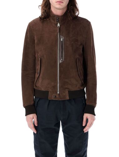 Tom Ford Suede Harrington Jacket - Tom Ford - Modalova