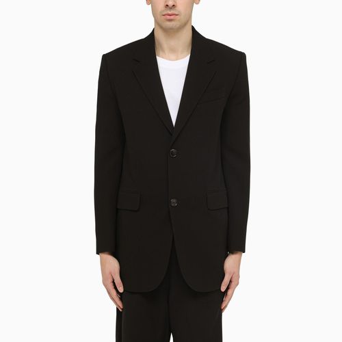 Wool Single-breasted Jacket - Ami Alexandre Mattiussi - Modalova