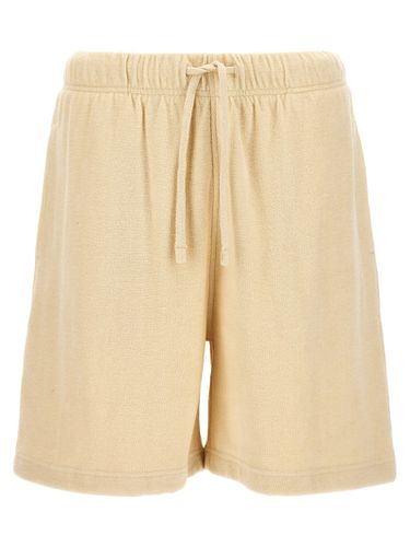 Cotton Terry Bermuda Shorts - Burberry - Modalova