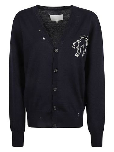 Cat Embroidery Cardigan - Maison Margiela - Modalova