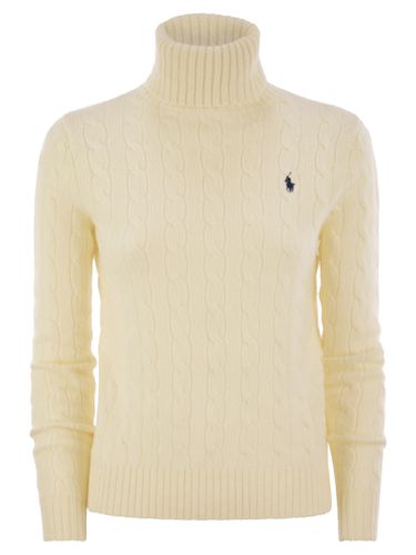 Wool And Cashmere Cable-knit Turtleneck Sweater - Polo Ralph Lauren - Modalova