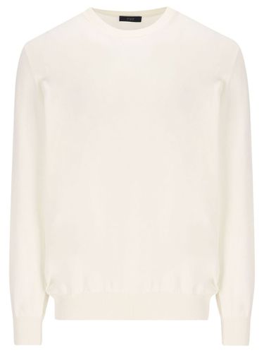 Beige In Cotton Shaved Knit Jumper - Fay - Modalova