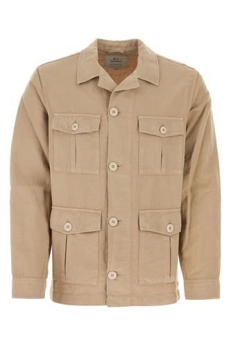 Cappuccino Cotton Blend Safari Shirt - Woolrich - Modalova