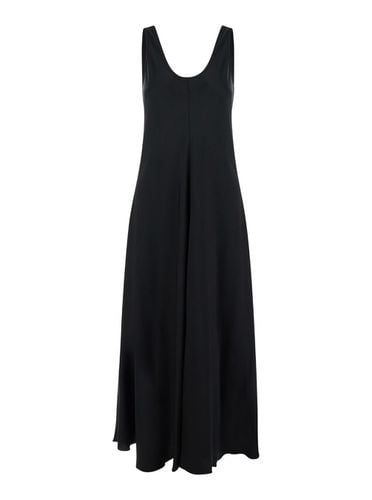 Forte_Forte Long Dress With U Neck In Satin Woman - Forte Forte - Modalova