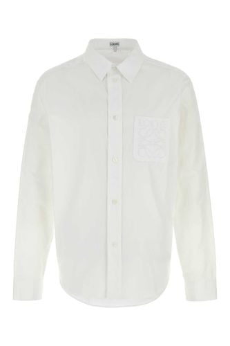 Loewe White Poplin Shirt - Loewe - Modalova