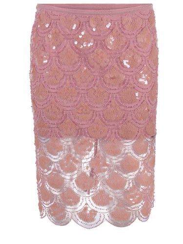 Skirt Rotate Made Of Fabric With Pearl Mesh And Sequins - Rotate by Birger Christensen - Modalova