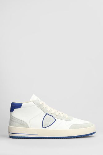 Nice Mid Sneakers In Suede And Leather - Philippe Model - Modalova