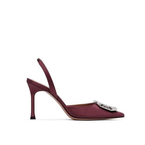 Camelia Sling 90 Satin Pumps - Amina Muaddi - Modalova