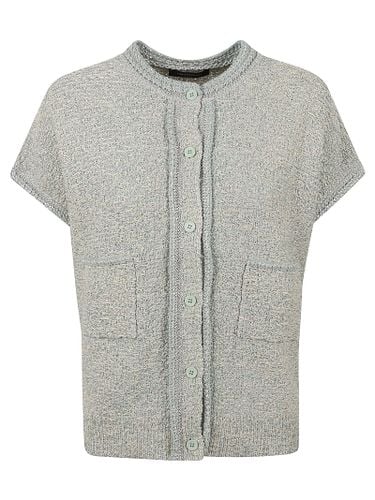 Buttoned Short-sleeved Cardigan - Fabiana Filippi - Modalova