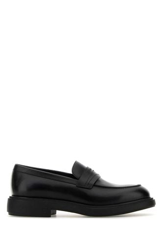 Black Leather Caligola Loafers - Ferragamo - Modalova