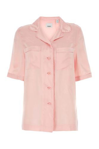 Burberry Pastel Pink Satin Shirt - Burberry - Modalova