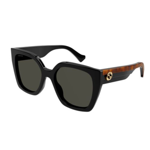 Gg1300s001 Black Havana Grey - Gucci Eyewear - Modalova