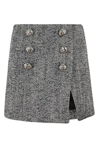 Herringbone A-line Mini Skirt - Paco Rabanne - Modalova