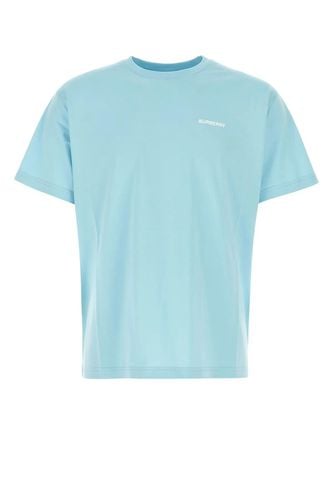 Burberry Light-blue Cotton T-shirt - Burberry - Modalova