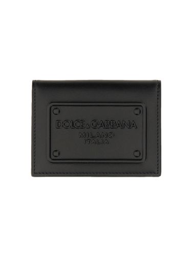 Embossed Plaque Logo Card Holder - Dolce & Gabbana - Modalova