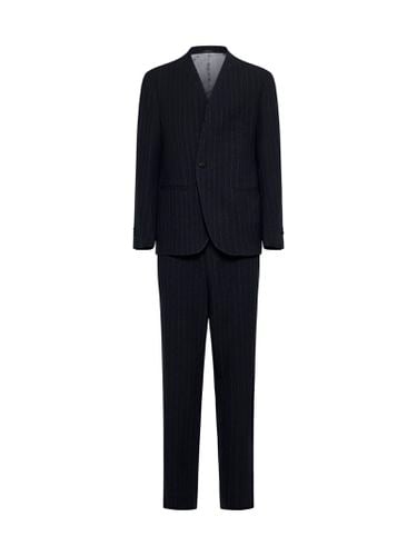 Embroidered Stretch Wool Suit - Giorgio Armani - Modalova