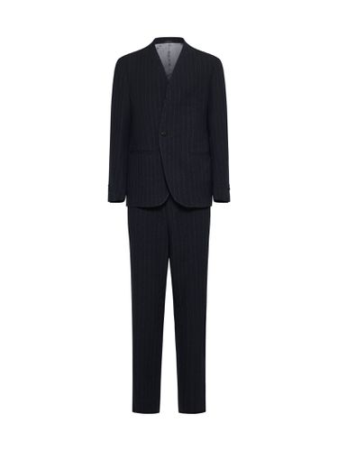 Embroidered Stretch Wool Suit - Giorgio Armani - Modalova