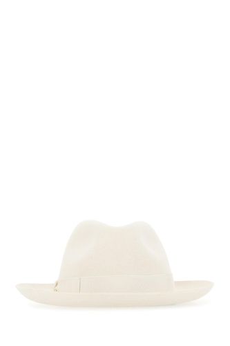 Borsalino White Felt Hat - Borsalino - Modalova