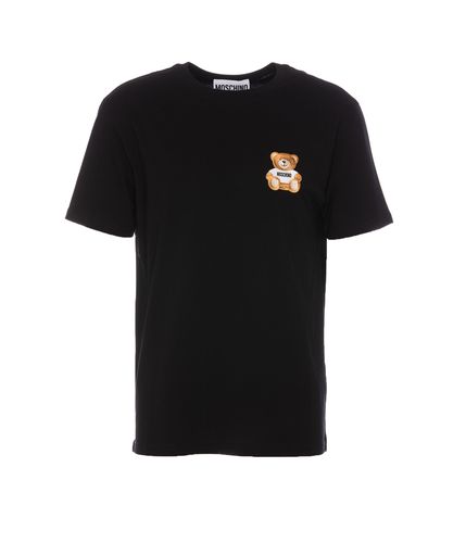 Moschino Teddy Bear Logo T-shirt - Moschino - Modalova