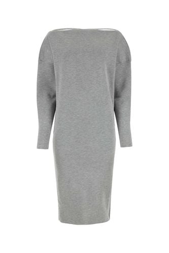 Gucci Grey Stretch Wool Blend Dress - Gucci - Modalova