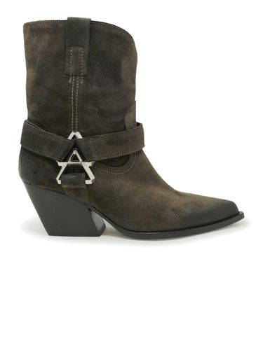 Elena Iachi Brown Suede Ankle Boots - Elena Iachi - Modalova