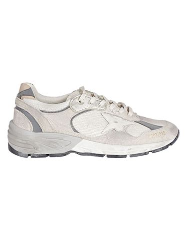 Running Dad Net And Suede Upper Leather Star And H - Golden Goose - Modalova