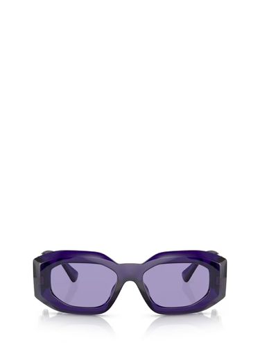 Ve4425u Purple Transparent Sunglasses - Versace Eyewear - Modalova